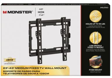 Montura Fija Tv 23-43" 99lbs