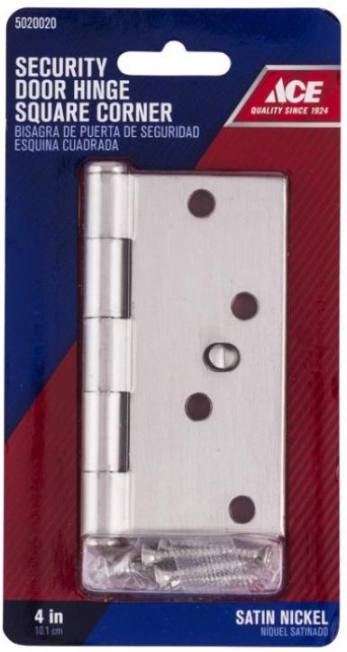 Gozne 4x4" Sq Stn Nkl Ace