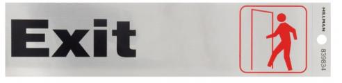 Rotulo Exit 2x8 Silver