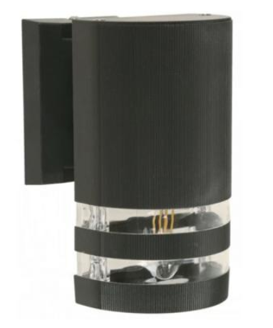 Lampara Pared Ext Blk 1l 10w