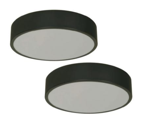 Lampara Techo Blk 2pk 12w