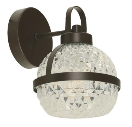 Lampara Pared Bronce 1l 10w