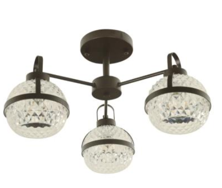 Lampara Colg Bronce 3l 10w