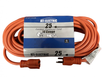 Extension Elect 25' 14/3 3plug