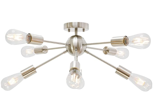 Lampara Techo 8 Lights Br Nicke