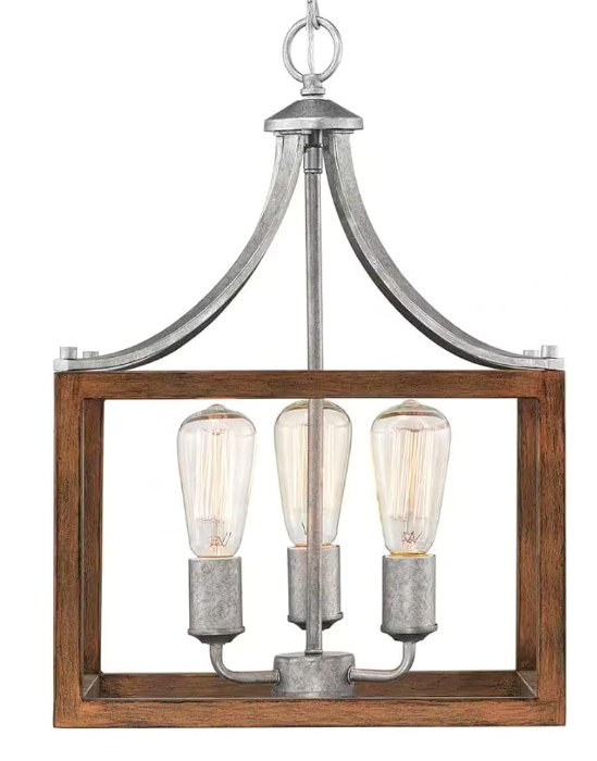 Lampara Colgante Galv 3l Boswell