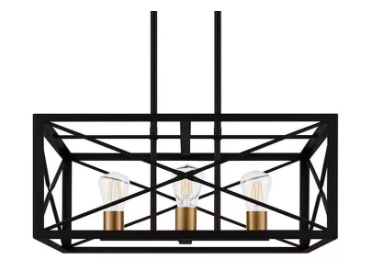 Lampara Colgante Blk 4l Harvood