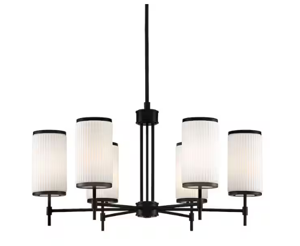Lampara Colgante Candel 6l Blk