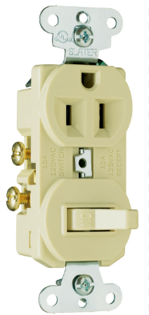 Switch Comb 15a,125v Ivory