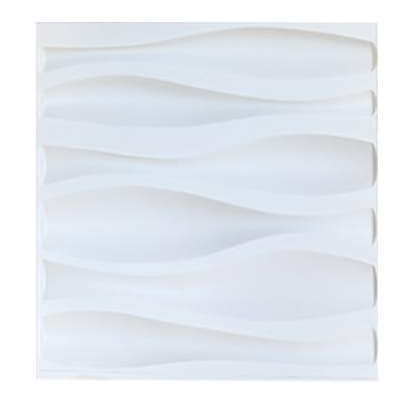 WALL PANEL 3D PVC WHT 12pc32FT^2