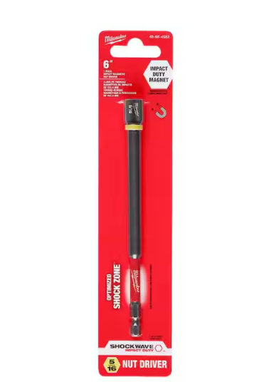 Impact Mag Nut Driver 5/16x6"