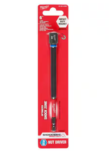 Impact Mag Nut Driver 3/8x6"