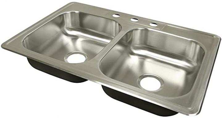 Fregadero Doble Ss Ec 6"