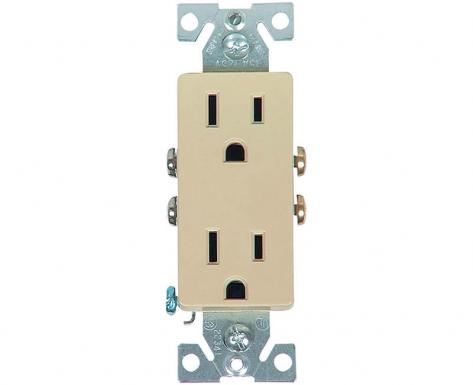 Rec. Doble 15a,125v Decora Ivory